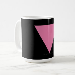 Taza De Café La bandera del triángulo rosa de SlipperyJoe's sím