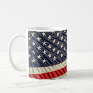 Taza De Café La bandera estadounidense
