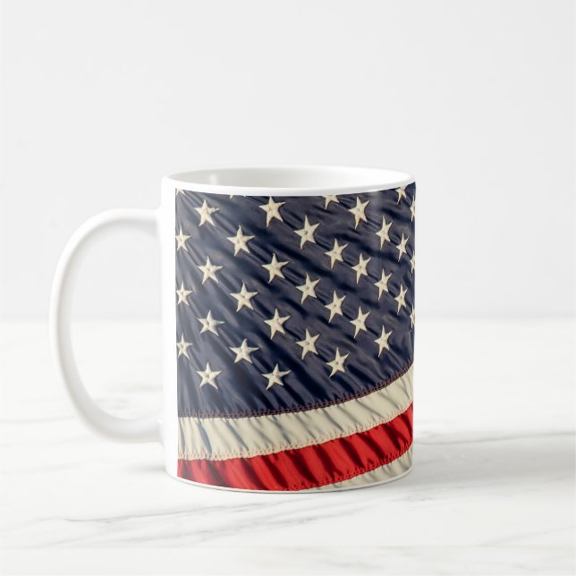 Taza De Café La bandera estadounidense (Izquierda)