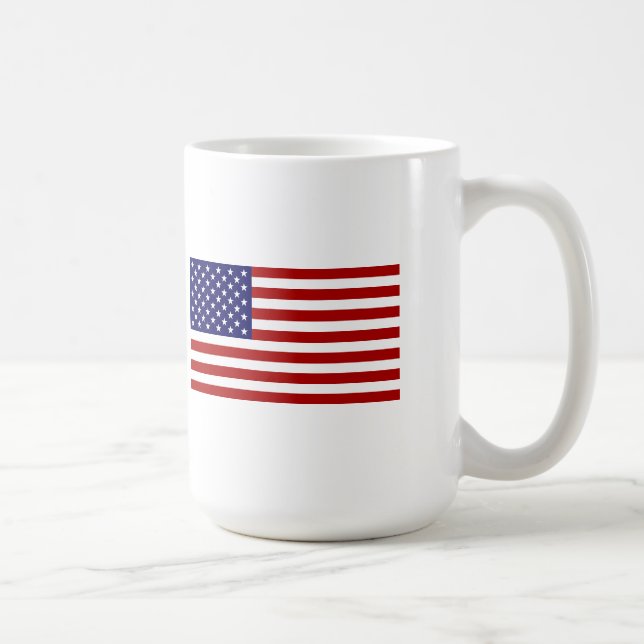 Taza De Café La bandera estadounidense (Derecha)