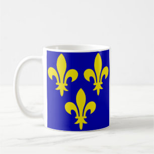Taza De Café La bandera medieval de Francia