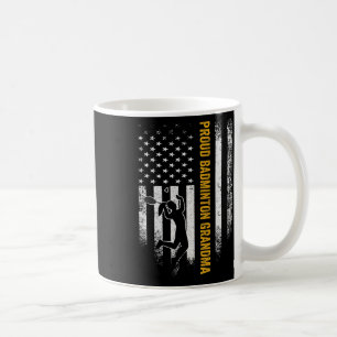 Taza De Café La bandera norteamericana vintage Orgullosa Abuela