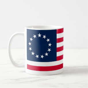 Taza De Café La bandera revolucionaria de Betsy Ross de la