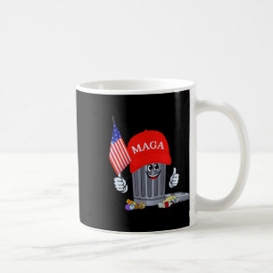 Taza De Café La basura de Trump divertida puede caricaturizar a