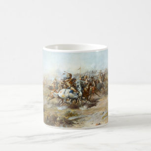 Taza De Café La batalla de Custer contra Charles Marion Russell