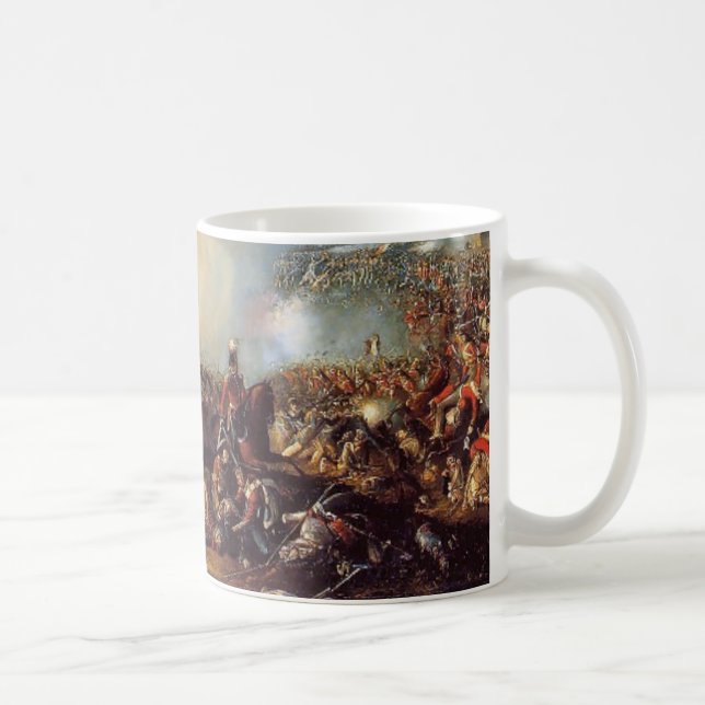Taza De Café La batalla de Waterloo (Derecha)