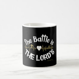 Taza De Café La batalla es la cita de la Escritura KJV del Seño
