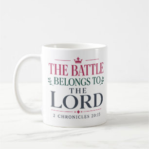 Taza De Café La Batalla Pertenece Al Señor Fundamento Bíblico