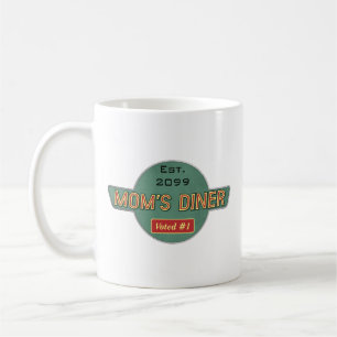 Taza De Café La bebida Retro Diner de Mamá