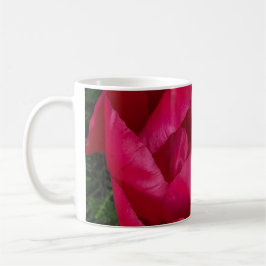 Taza De Café La bella y floreciente Peonia Roja