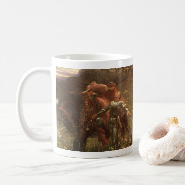 Taza De Café La Belle Dame sans MGracias por Sir Frank Dicksee (Con donut)