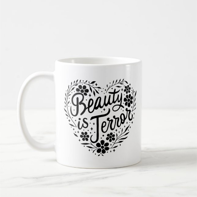 Taza De Café La belleza es terror, la academia romántica (Izquierda)