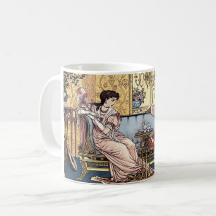 Taza De Café La belleza y la bestia por Walter Crane 1874