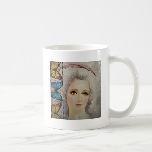 Taza De Café La belleza y las mariposas (Derecha)