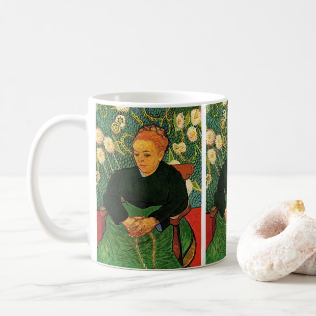 Taza De Café La Berceuse (Augustine Roulin) por Vincent van Gog (Con donut)