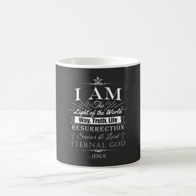 Taza De Café La Biblia Cristiana Asombrosa Reivindica de Jesús: (Centro)