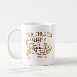 Taza De Café La Biblia Cristiana versus las madres sus hijos se