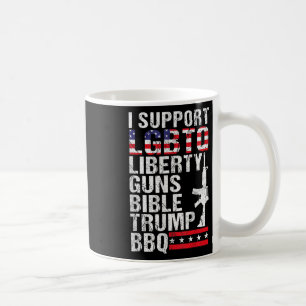 Taza De Café La Biblia de los pistolas de libertad Trump