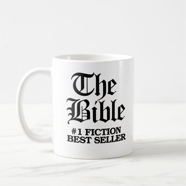 Taza De Café La Biblia: el mejor vendedor de ficción #1 (Izquierda)