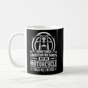 Taza De Café La Bicicleta Clásica Cuestionan Mi Sanidad Pero Mi