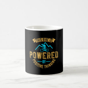 Taza De Café La Bicicleta MTB Es Impulsada Por El Pensamiento P
