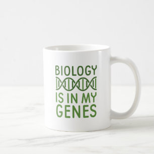 Taza De Café La Biología Está En Mis Genes
