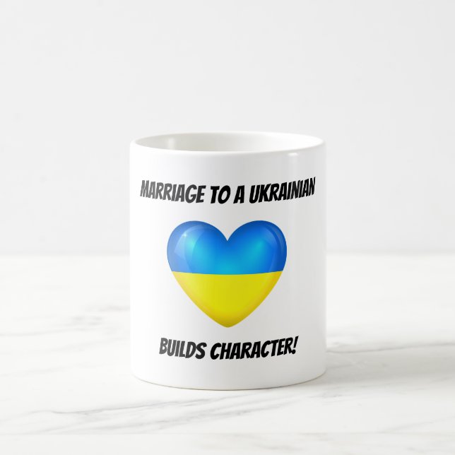 Taza De Café La boda a un ucraniano construye el carácter (Centro)