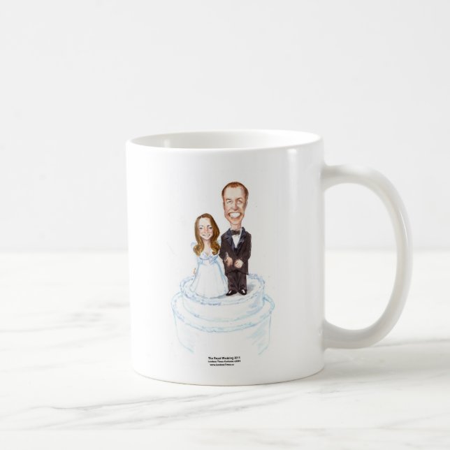 Taza De Café La Boda Real Catherine & William Gifts Tees Etc. (Derecha)