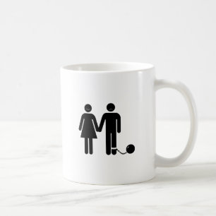 Taza De Café La "bola y" el novio encadenado