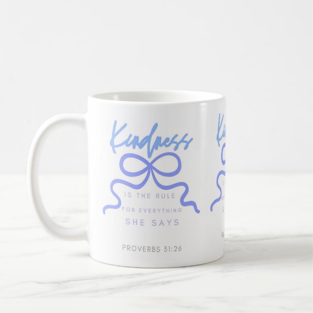 Taza De Café La bondad es la regla, cristiana, biblia (Izquierda)