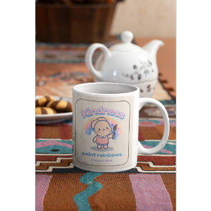 Taza De Café La bondad kawaii sembró el barro de las lluvias