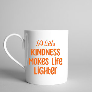 Taza De Café La bondad retro naranja hace que la vida sea más c