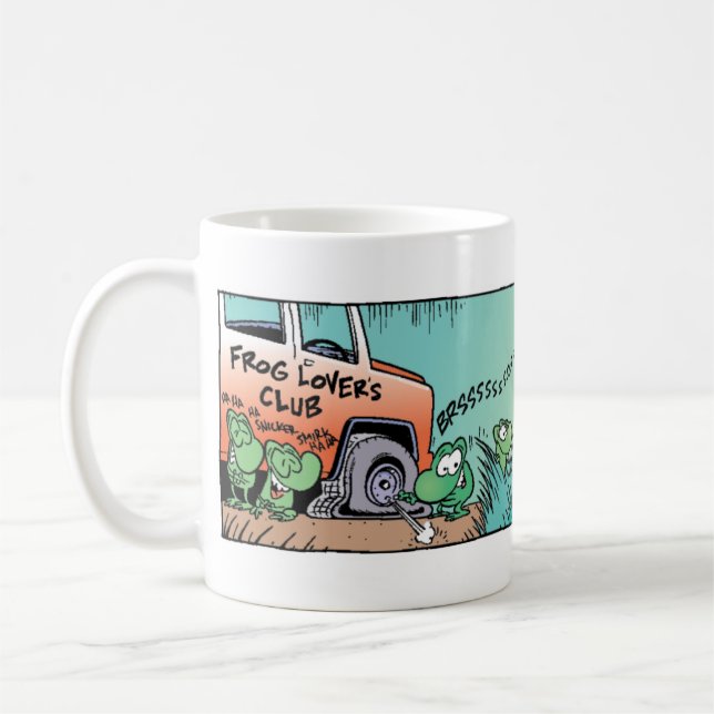 Taza De Café La broma de las ranas del pantano (Izquierda)