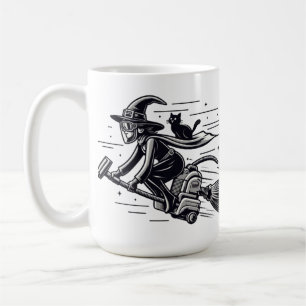 Taza De Café ¡La bruja se escapa de Halloween terriblemente ráp
