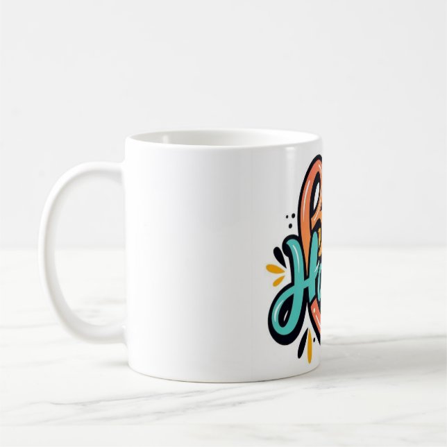 Taza De Café La búsqueda de la felicidad: encontrar la alegría  (Izquierda)