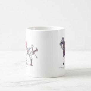 Taza De Café La caballería del hogar asalta el dibujo animado