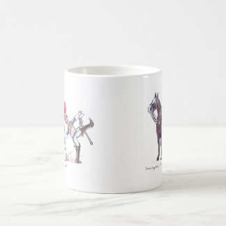 Taza De Café La caballería del hogar asalta el dibujo animado