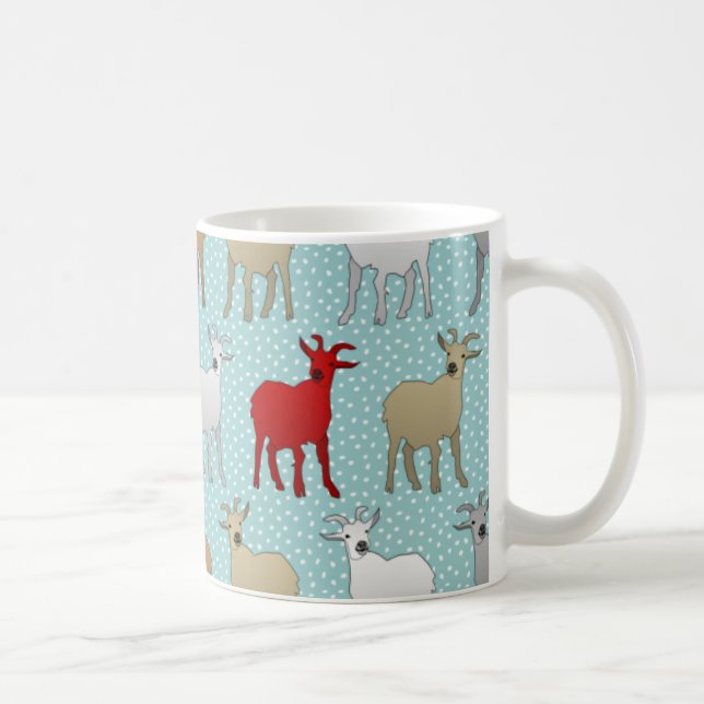 Taza De Café La cabra roja (Derecha)