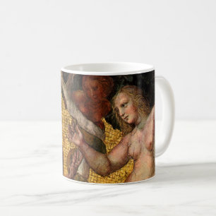 Taza De Café La Caída - Adán y Eva por Rafael Sanzio