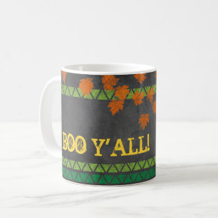 Taza De Café La caída de BOO Y'ALL del Chalkboard deja diversió