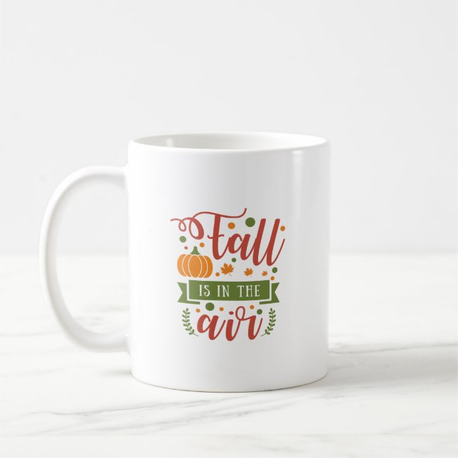 Taza De Café La Caída Está En El Aire (Izquierda)