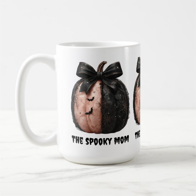 Taza De Café La Calabaza De Halloween De La Madre Famosa (Izquierda)