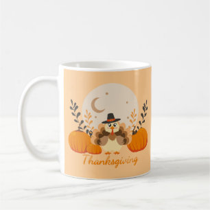 Taza De Café La calabaza de Turquía, la Naranja de Acción de Gr
