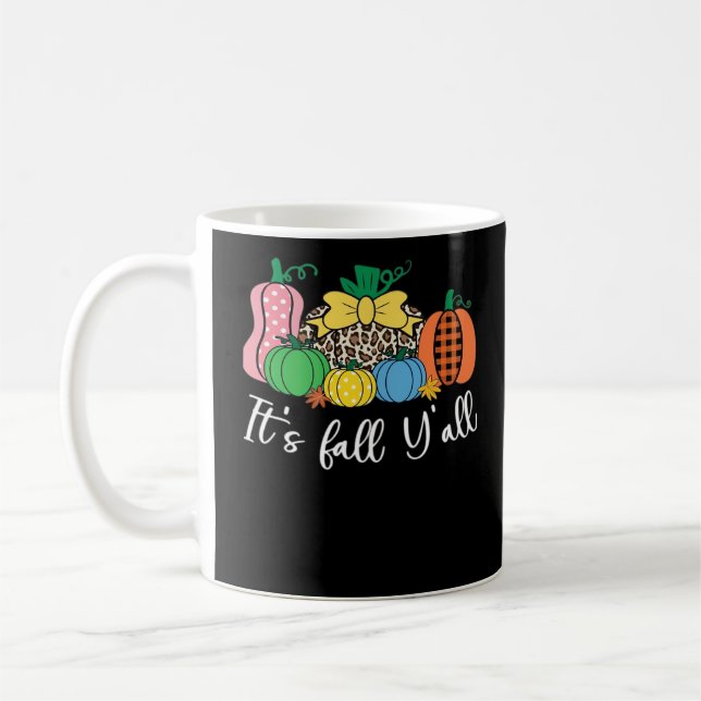 Taza De Café La calabaza del patrón del leopardo de otoño (Izquierda)