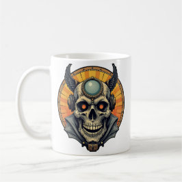 Taza De Café La calavera alada.