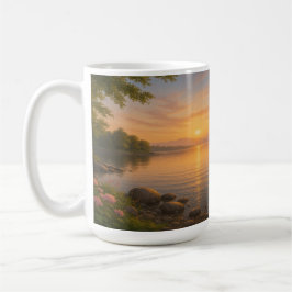 Taza De Café La calma del atardecer junto al lago