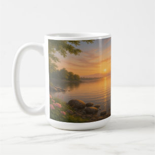 Taza De Café La calma del atardecer junto al lago