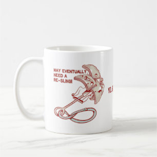 Taza De Café La cámara de escalada de la roca antigua es divert
