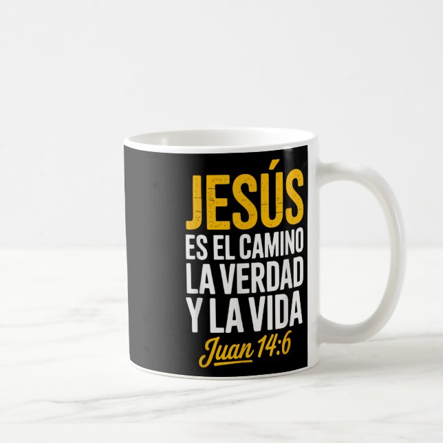 Taza De Café La Camisa De Jesus En Espanol Christian Spanish  (Derecha)
