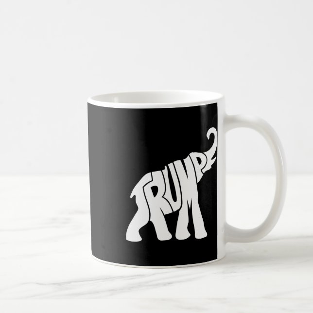 Taza De Café La Camisa De Los Elefantes Republicanos De Trump P (Derecha)